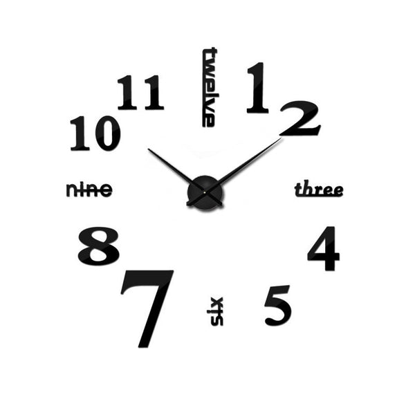 New Home Decoration Big Mirror Wall Clock