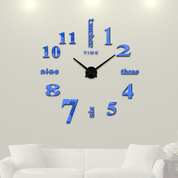 New Home Decoration Big Mirror Wall Clock