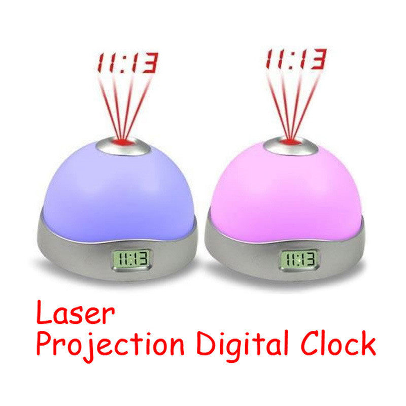 Cute Mini Digital Alarm Clock Laser Projection